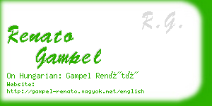 renato gampel business card